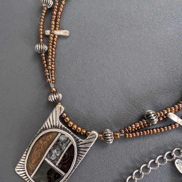 Chico's Necklace Bundle of 3, Enamel, Ceramic, Glass - Picture 4 of 14